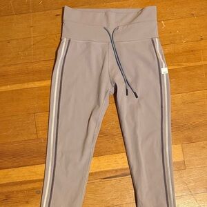 Vuori Tan Leggings with Stripes